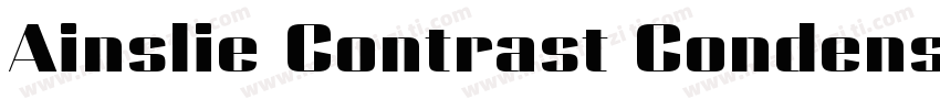 Ainslie Contrast Condensed Regular字体转换